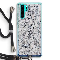 Gespikkelde marmer: Huawei P30 Pro Transparant Hoesje met koord