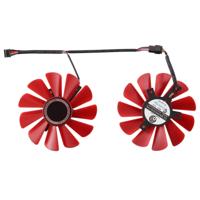 DC 12V 0.4A 4 Pin vrouwelijke rode blad desktopcomputer Radiator Cooling Fan CPU koelventilator Diameter: 8.5 mm paren