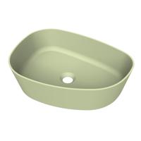 Arcqua Rocker Opbouw Waskom Organisch L 50x37 Mat Pastel Groen Arcqua