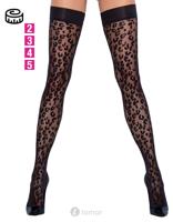 * COTTELLI LEGWEAR Halterloze kousen in panterprint, CC 2520656