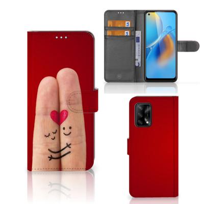 OPPO A74 4G | Wallet Case | met Pasjes | Liefde - Origineel Romantisch Cadeau