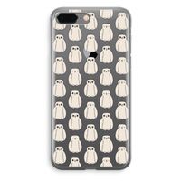 Uilen: iPhone 8 Plus Transparant Hoesje
