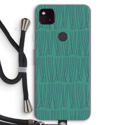 Swirls: Pixel 4a 5G Transparant Hoesje met koord