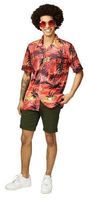 Hawaii Blouse Red Palm