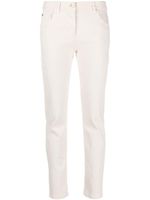 Brunello Cucinelli pantalon droit à patch logo - Blanc - thumbnail