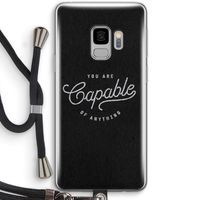 Capable: Samsung Galaxy S9 Transparant Hoesje met koord