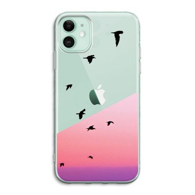 Fly away: iPhone 11 Transparant Hoesje