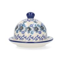 Butter Dish Round - Winter Garden