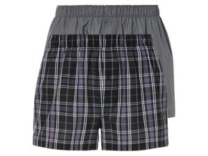 LIVERGY 2 heren boxers (L, Grijs)