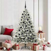 VidaXL Artificial pre-lit kerstboom met ballenset groen 180 cm