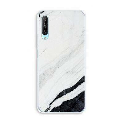 Elegante marmer: Huawei P Smart Pro Transparant Hoesje