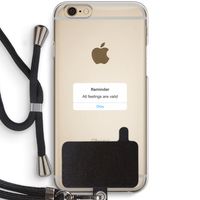 Reminder: iPhone 6 / 6S Transparant Hoesje met koord