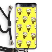 Isjes: Samsung Galaxy A80 Transparant Hoesje met koord