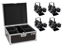 EUROLITE Set 4x LED THA-20PC TRC Theater Spot bk + Case