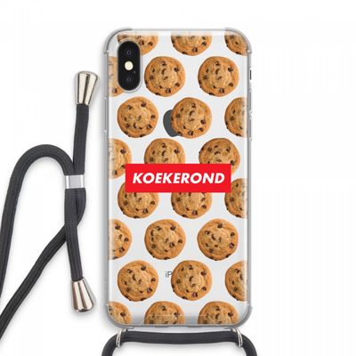 Koekerond: iPhone XS Max Transparant Hoesje met koord