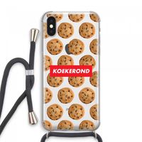 Koekerond: iPhone XS Max Transparant Hoesje met koord