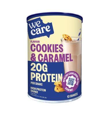 High protein shake cookies & caramel