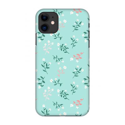 Small white flowers: Volledig geprint iPhone 11 Hoesje