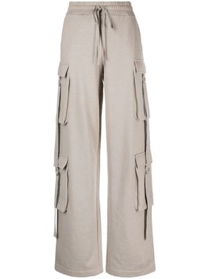 Blumarine pantalon de jogging à poches cargo - Gris