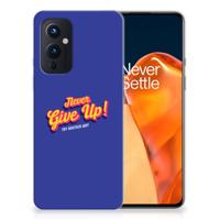 OnePlus 9 | Siliconen hoesje | met naam Never Give Up OnePlus 9 | Siliconen hoesje | met naam Never Give Up
