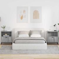 Nachtkastjes 2 pcs Grijs sonoma 49 x 36 x 61 cm Bewerkt hout