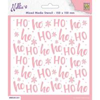 Nellie's Choice • stencil a6 size christmas background ho ho