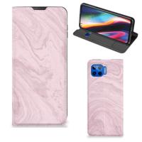 Motorola Moto G 5G Plus | Standcase | Marble Pink - Origineel Cadeau Vriendin