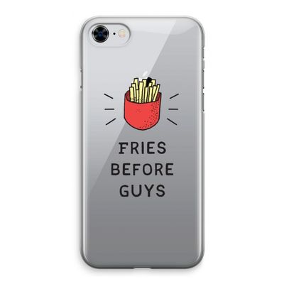 Fries before guys: iPhone 8 Transparant Hoesje