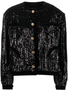 Blazé Milano boléro Gliss brodé de sequins - Noir