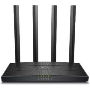 TP-LINK Archer C6U draadloze router Dual-band (2.4 GHz / 5 GHz) Gigabit Ethernet Zwart