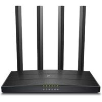 TP-LINK Archer C6U draadloze router Dual-band (2.4 GHz / 5 GHz) Gigabit Ethernet Zwart