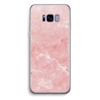 Roze marmer: Samsung Galaxy S8 Plus Transparant Hoesje - thumbnail