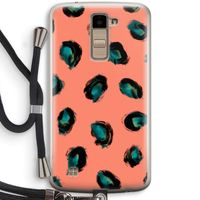 Pink Cheetah: LG K10 (2016) Transparant Hoesje met koord