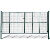 vidaXL Tuinpoort met gaasmatvulling 415 x 250 cm / 400 x 200 cm - thumbnail