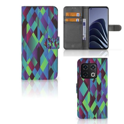 OnePlus 10 Pro | Book Case | Abstract Green Blue