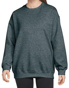Gildan GSF000 Softstyle® Midweight Fleece Adult Crewneck Sweatshirt - Dark Heather - 3XL