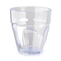 Plasticforte onbreekbaar drinkglas - kunststof - transparant - 250 ml - drinkglazen - Picardi