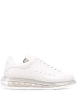 Alexander McQueen baskets oversize en cuir - Blanc - thumbnail