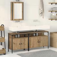 3-delige Badkamermeubel Set Artisan Eiken Engineered Wood