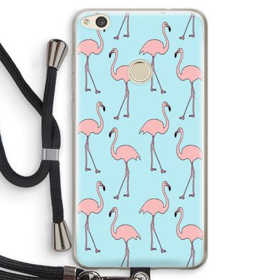 Anything Flamingoes: Huawei Ascend P8 Lite (2017) Transparant Hoesje met koord