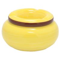 Dolomite Storm Asbak - keramiek - geel - 13,5 x 7 cm