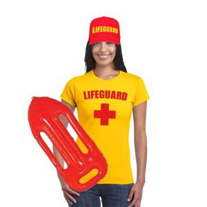 Lifeguard / strandwacht verkleed set dames - 3-delig - maat XL - Carnaval verkleedaccessoires