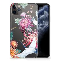Apple iPhone 11 Pro Max | TPU Hoesje | Bird Flowers