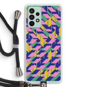Skew Blush 1: Samsung Galaxy A52s 5G Transparant Hoesje met koord
