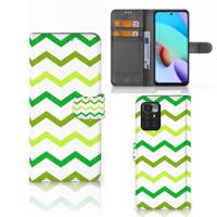Xiaomi Redmi 10 | Telefoon Hoesje | Zigzag Groen