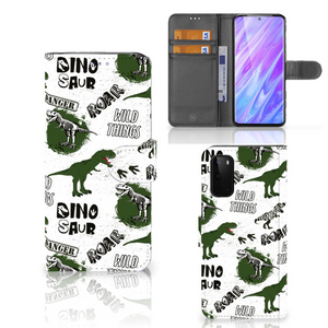 Telefoonhoesje met Pasjes voor Samsung Galaxy S20 Dinosaurus