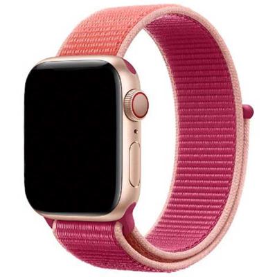 Apple Watch Nylon Geweven Sport Band - Granaatappel - 38, 40, 41 & 42mm Apple Watch Nylon Geweven Sport Band - Granaatappel - 38, 40, 41 & 42mm