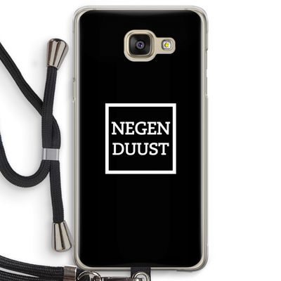 Negenduust black: Samsung Galaxy A5 (2016) Transparant Hoesje met koord