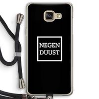 Negenduust black: Samsung Galaxy A5 (2016) Transparant Hoesje met koord