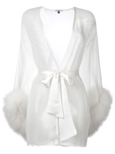 Gilda & Pearl veste Diana en soie - Blanc